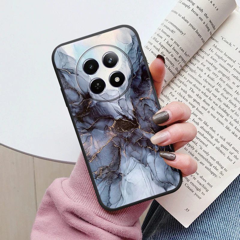 Luxury Marble Art Soft TPU Protective Back Cover - Shockproof Fashion Case