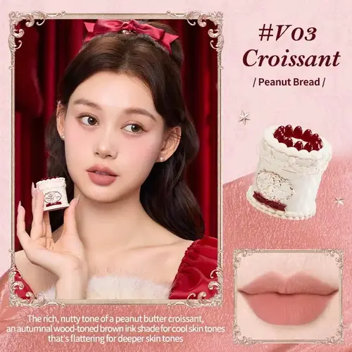 Flowerknows Strawberry Cupid Lipstick Cake Matte Velvet Lipgloss Lip Mud Makeup Korean Flower Know Lip Cream For Girls&Women - Image 9