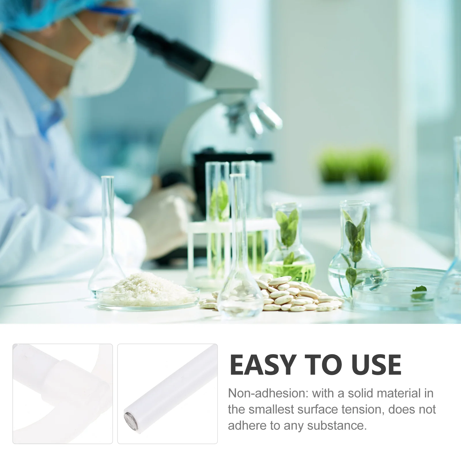 

PTFE Stir Bar Alkali Resistance Mixing Paddle Lab Chemistry Reagent Stirrer