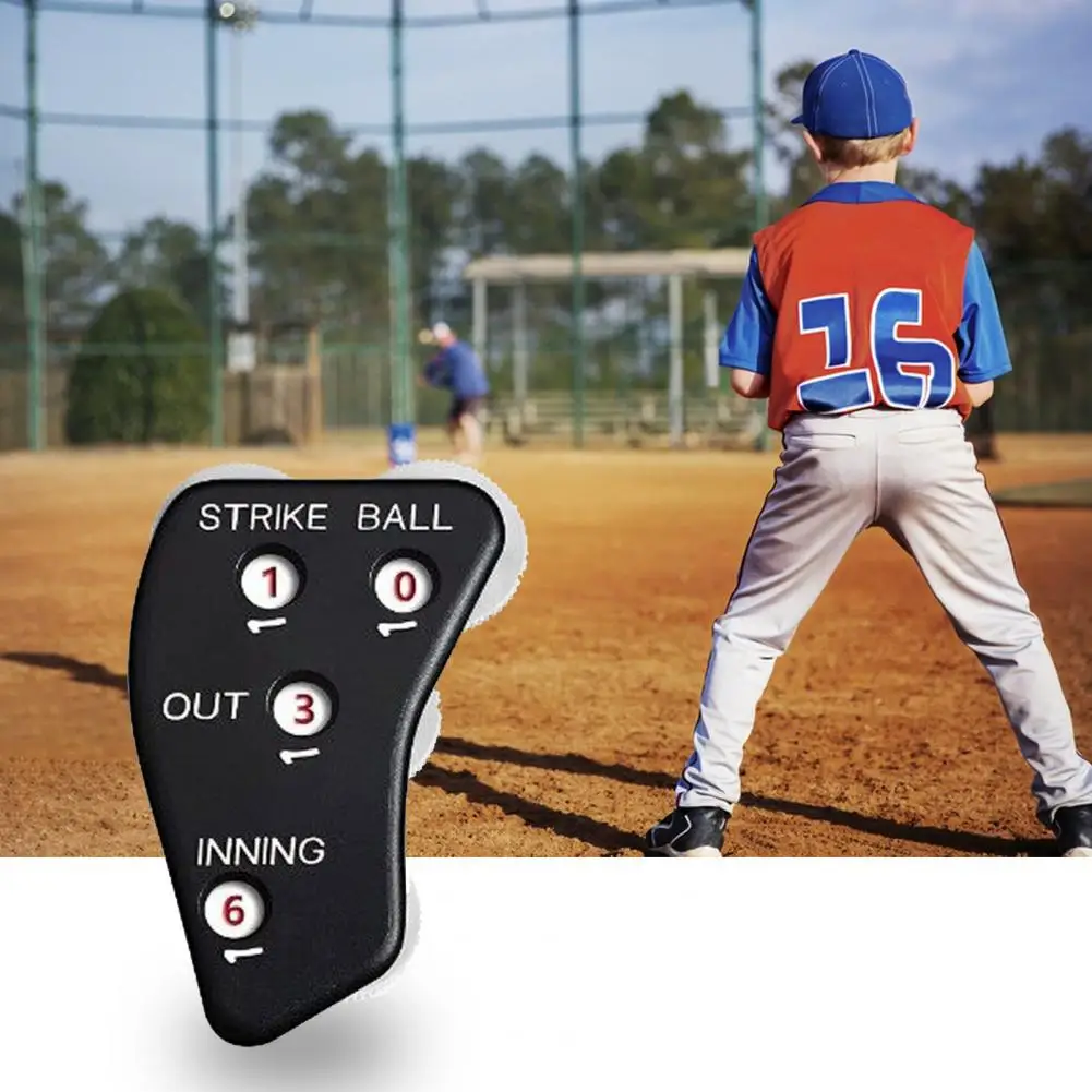 Sturdy Clear Print Press Strip Design Softball Strike Referee Clicker Baseball Sports Umpire Counter Referee Counter clear trading cards protectors for sports cards magnetic baseball football hockey cards game card storage and display