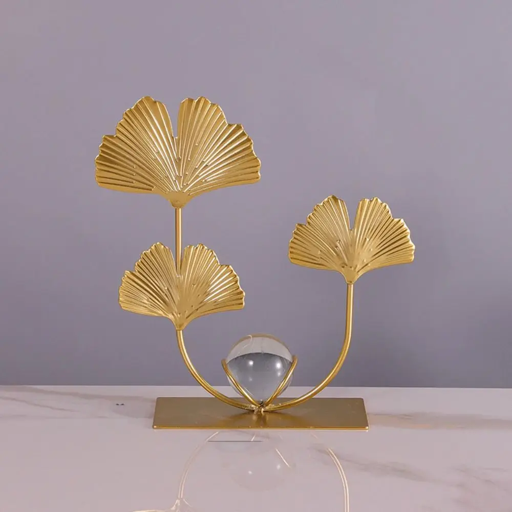 Ornamenti Per La Decorazione Della Casa In Ferro Battuto Foglie Di Ginkgo Biloba Dorate/Foglie Posteriori Di Tartaruga/Foglie Di Acero Decorazione Per