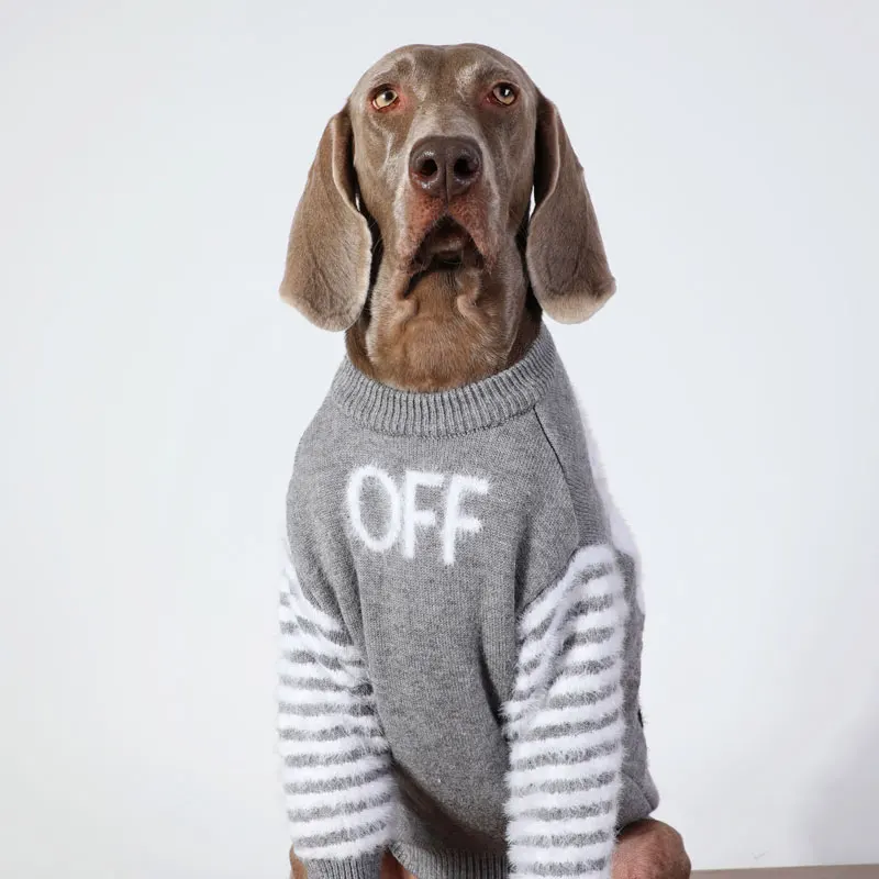 

Одежда для больших собак осень-зима теплый свитер для собак Лабрадор Золотистый ретривер Маринос Шиба-ину Одежда для собак аксессуары для собак