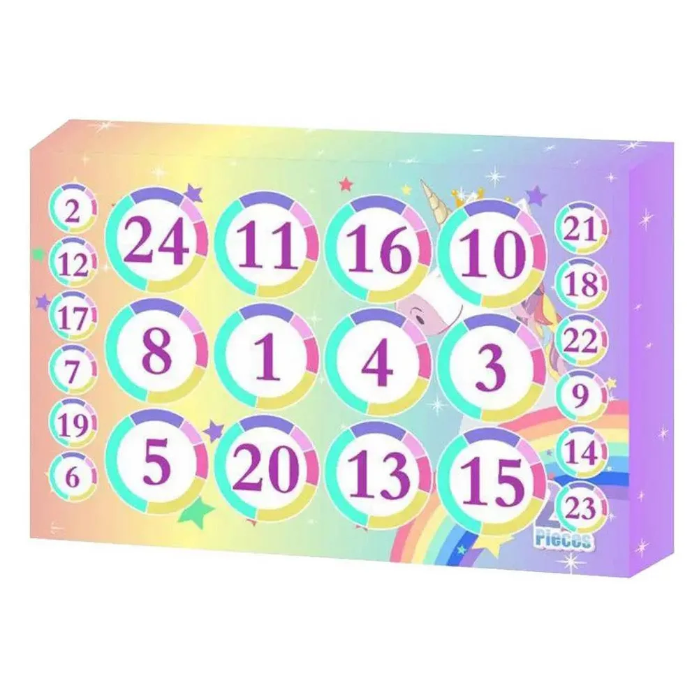 Slime Advent Calendar 24 Days Christmas Countdown Calendar DIY Slime Kit Xmas Countdown Christmas Gift for Kids