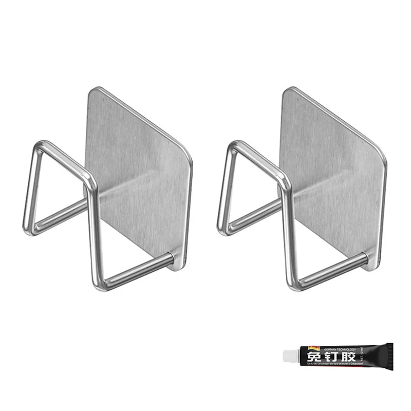 Multi-Purpose Self-Adhesive Stainless Steel Sponge Rack 5