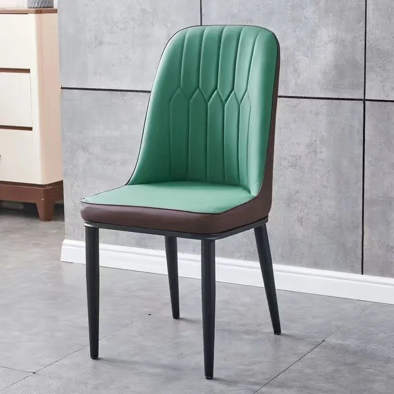 

Synthetic Leather Nordic Dining Chairs Dresser Salon Office Party Dining Chairs Luxury Designer Cadeira Dining Room Furniture WK