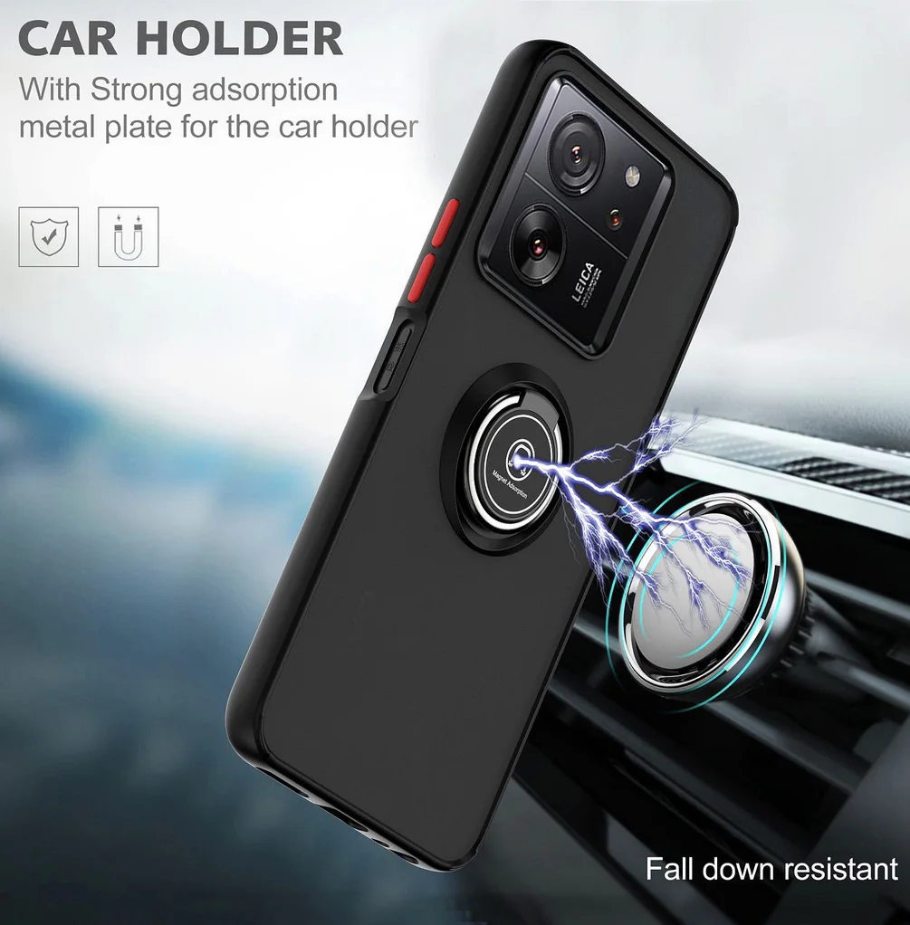 Universal Rotatable Phone Case with Finger Ring and Car Holder
