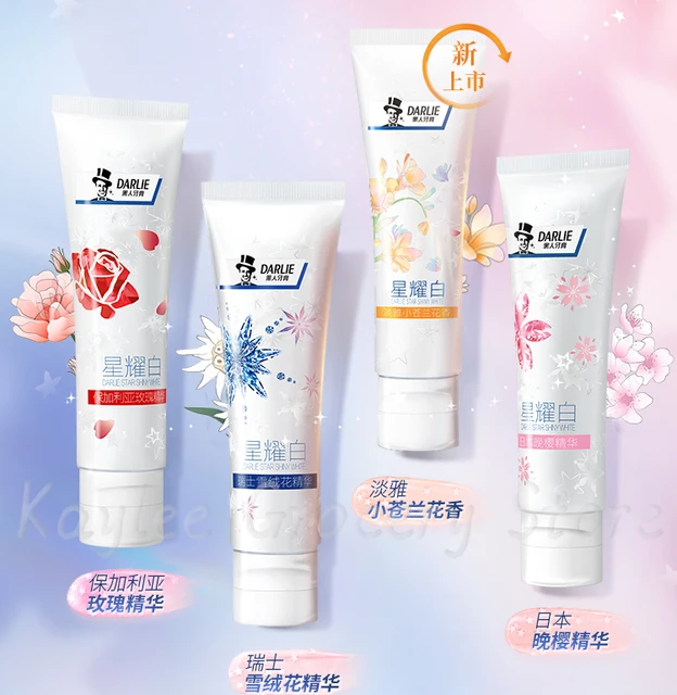 Darlie 치약 꽃 치약 벚꽃 캉란 에델바이스 로즈 치약