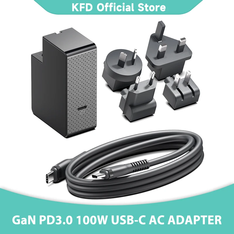 GaN PD 100W Laptop Charger USB-C Type C Travel Adapter Fast Charging for Lenovo MacBook iPhone 16pro Xiaomi Samsung Asus Power