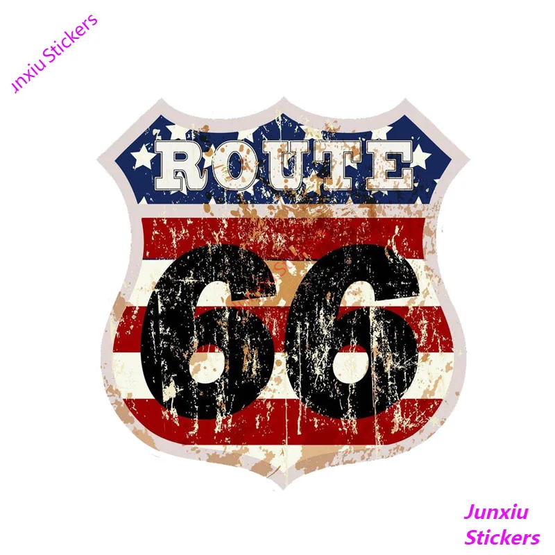 

Наклейки на внедорожник The Route 66, наклейки на мотоцикл, светоотражающие наклейки на бампер для пикапа, кузова автомобиля, царапины, автомобильные сборы KK15cm