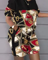 Femmes Short Suit D’été Populaire De Luxe T-shirt + Shorts 2 Pièces Ensembles Mode Casual Doux Jogging Survêtement Tendance Tenues Vêtements 4