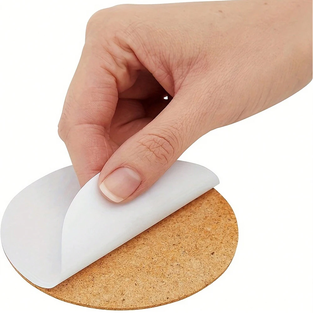 DIY Coaster Crafts 120pcs 120-Pack Self-Adhesive Cork Coasters - 3.74 ...