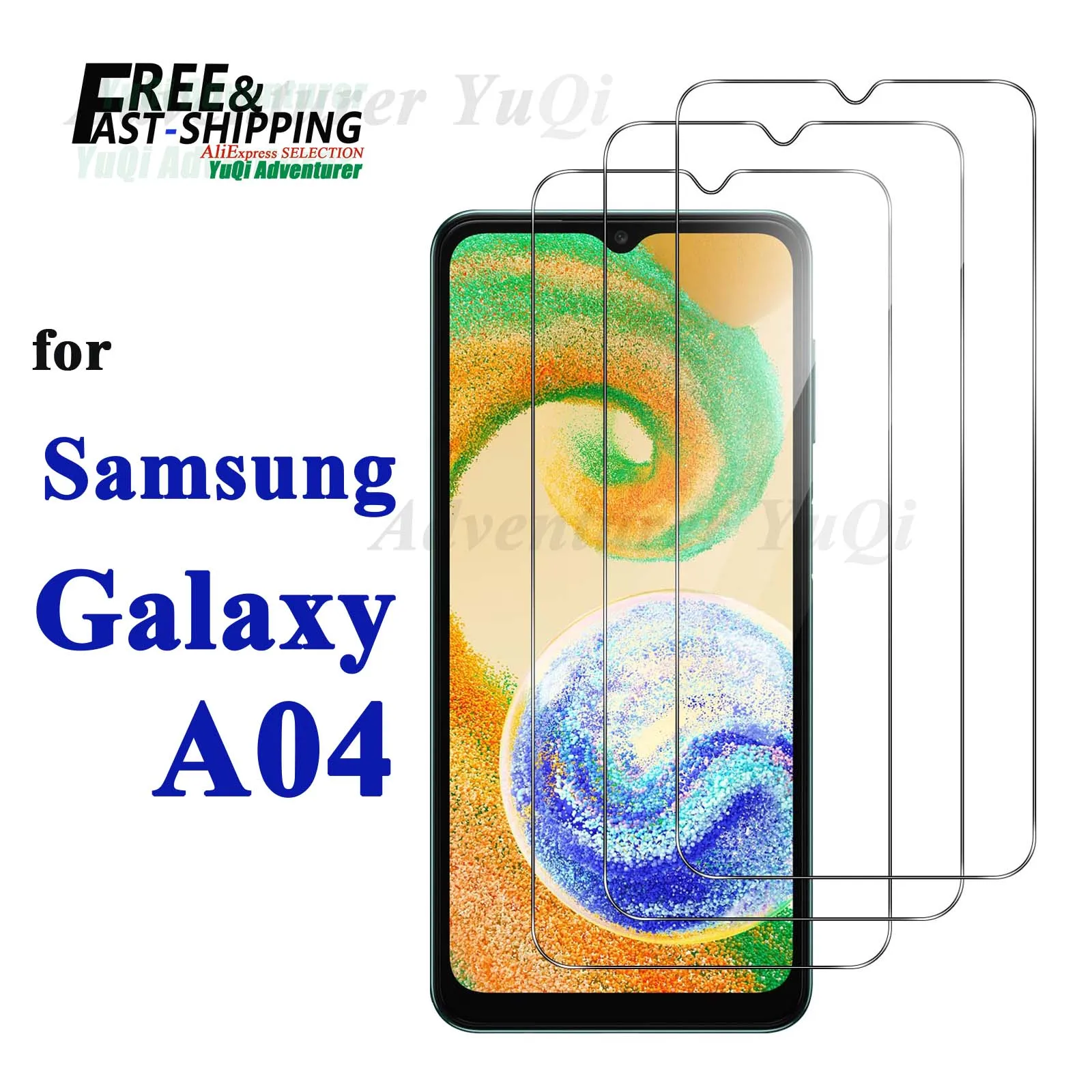 

Screen Protector For Galaxy A04 Samsung Tempered Glass SELECTION Free fast Shipping HD 9H Transparent Clear Case Friendly