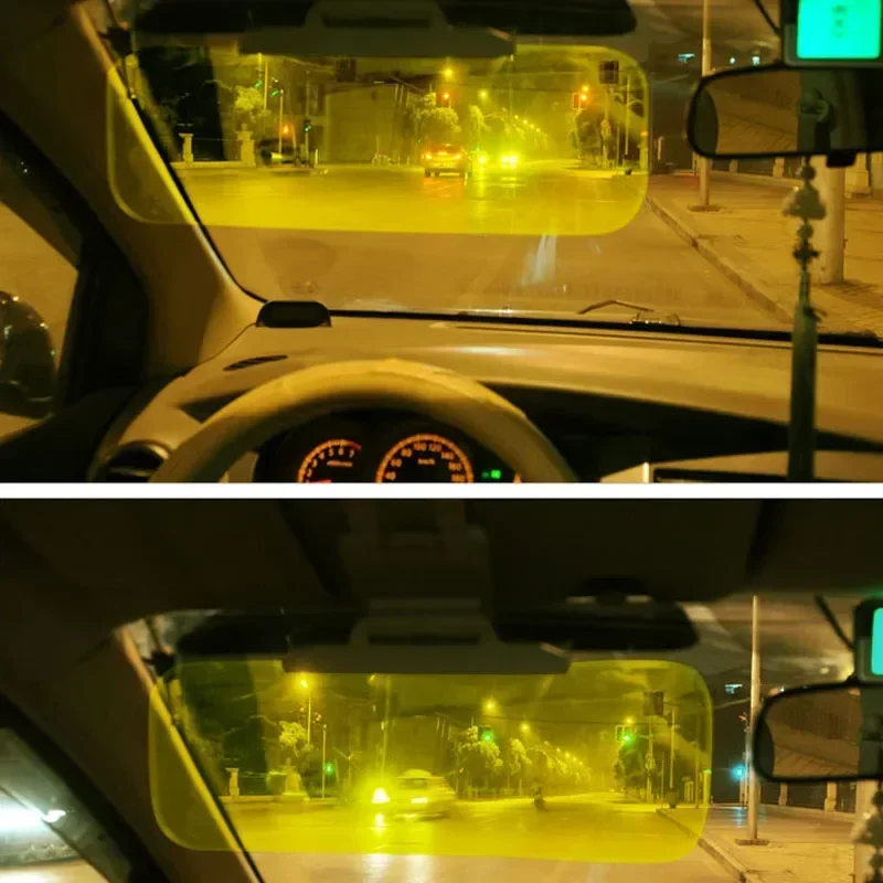 자동차 눈부심 방지 햇빛가리개 미러, 자동차 운전자 고글, 자유 각도 회전, 야간 운전, 야간 투시경