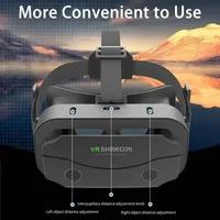 3D Virtual Reality VR Glasses Headset Devices Helmet Lenses Goggles Smart For Smartphones Phone Cell Mobile Game Viar Viewer Set - Image 4