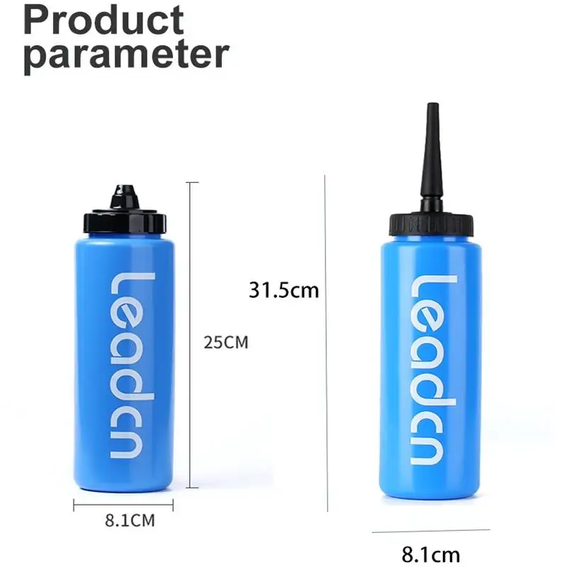 Sports Bottle 1000ML Hockey Water Bottle BPA Free Colorful Ice Hockey Football Lacrosse Bottles Accessories Sports Equipment