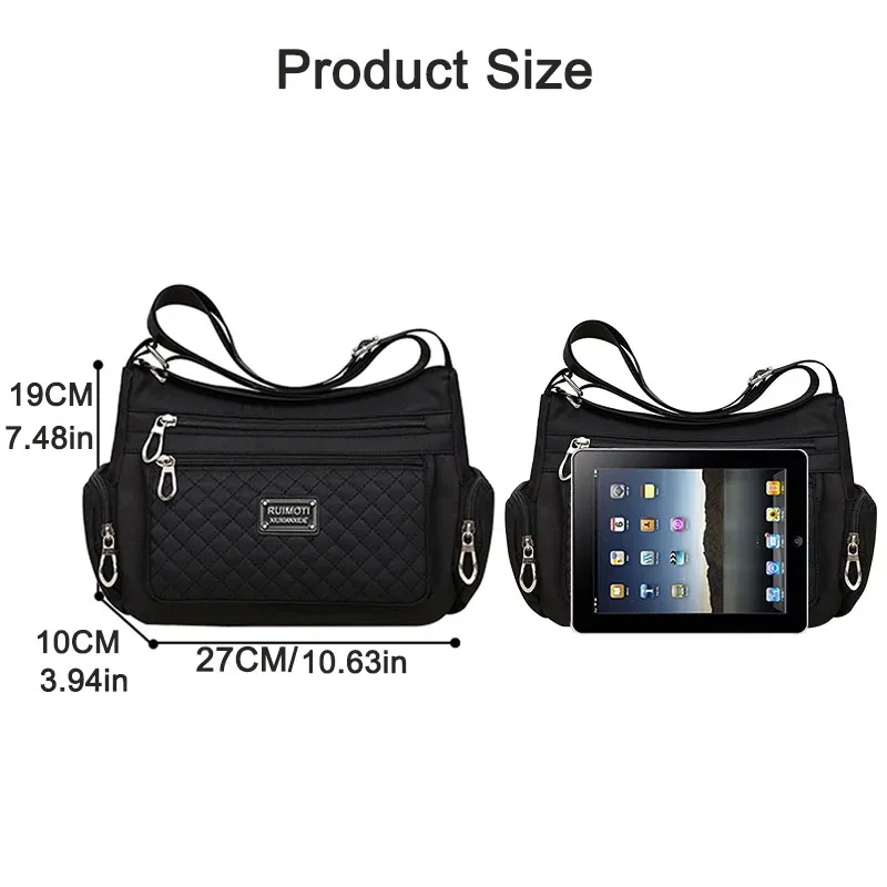 Nylon Women's Shoulder Bag Waterproof Crossbody Bag Casual Female Messenger Bags Large Capacity Handbag women handbags crossbody bags