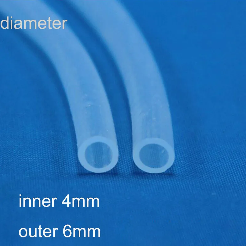 Aquarium 1m/3m/5m/10m Oxygen Pump Hose Air Bubble Stone Aquarium Fish Tank Pond Pump Tube 4*6mm White Color D2 4
