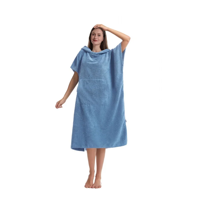 

Microfiber Terry Clothes Changing Bathing Shower Towel Beach Towel For Surfing Swimming Thicken Warm Adult Hooded Bathrope