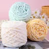 1Pc 100g Colorful Velvet yarn for hand knitting Crochet Chenille yarn Thick line Crocheting slipper bag amigurumi blanket thread 4