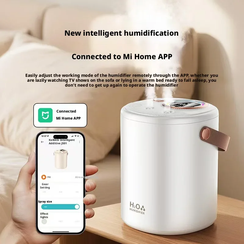 Dual Spray Desktop Humidifier Intelligent Constant Humidity Large Tank High Mist Volume for Home Office Bedroom Indoor Air Fresh 2
