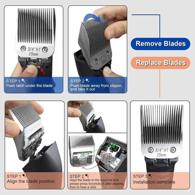 Barber Hair Clipper Blade Pet Grooming Clipper 3/4
