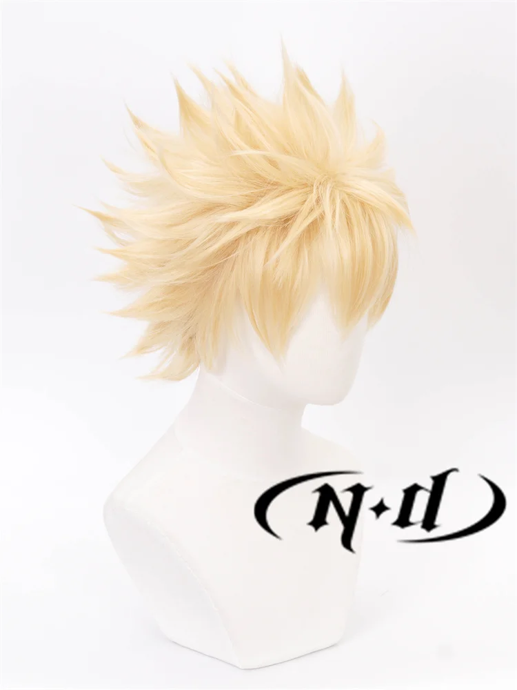 ND Katsuki Bakugo Cosplay Perücken Haarteil My Hero Academia Anime Cosplay Haarperücken für Comic Con Coser Hitzebeständige Synthetik – Detail 3