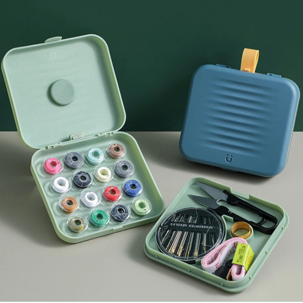 Portable Threader Multifunctional Household Sewing tool Scissors Kit