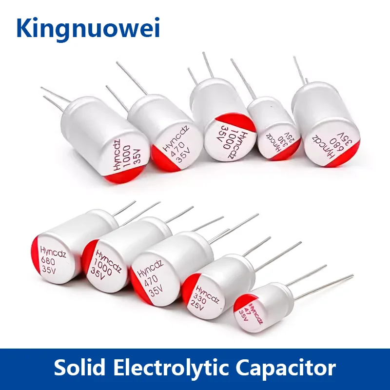Solid Capacitor 6.3V 10V 16V 25V 35V 50V 47UF 100UF 220UF 330UF 390UF 470UF 680UF 820UF 1000UF 1500UF 2200UF solid capacitor