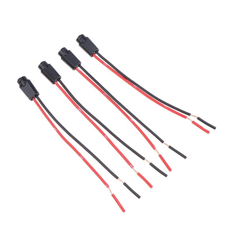 Lamp Bulb Holder 5Pcs T5 LED Bulb Holder Socket For 1.2W W3W Width Instrument Light Socket Plug Extension Cables