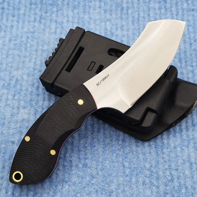 SmallSurvivalKnife9CRMOVSteelFullTangFixedBladeKnifeWithK