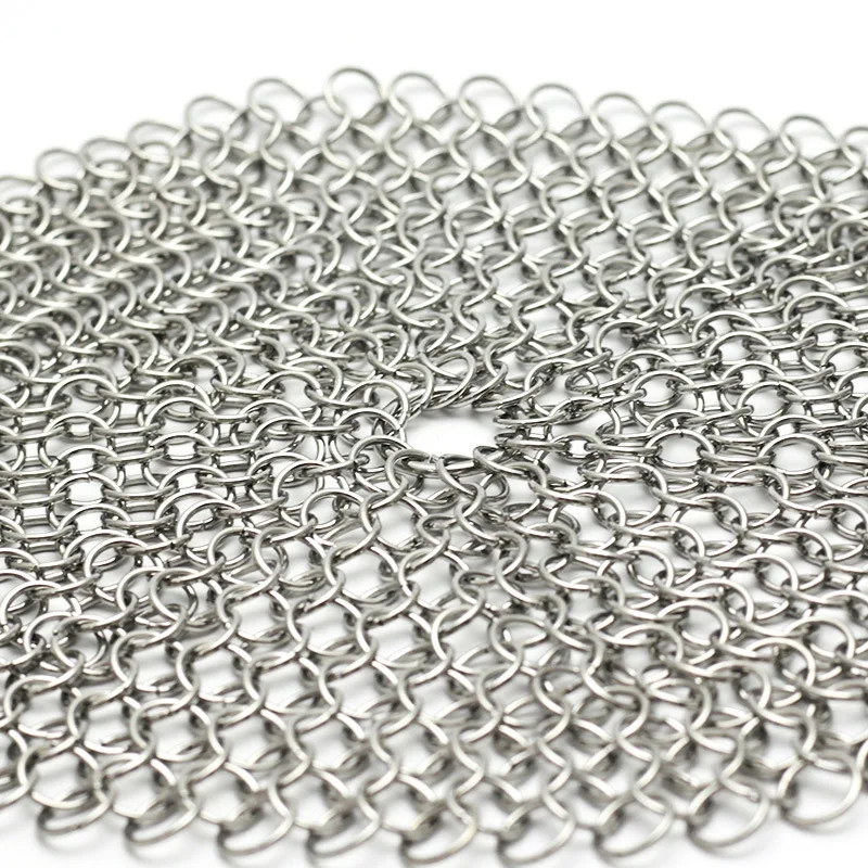Leeseph Kitchen Cleaning Ring Stainless Steel Cleaner Chainmail Scrubber Accessories Reusable Washing Net Cleaning Tool for Home 6