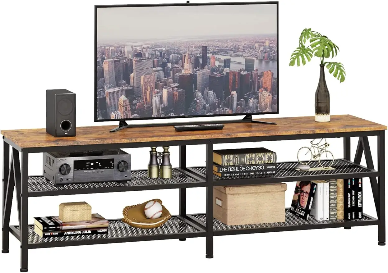 

TV stand, 65 70 inch TV, 63 inch TV media control table, Industrial Entertainment Center, living room, bedroom