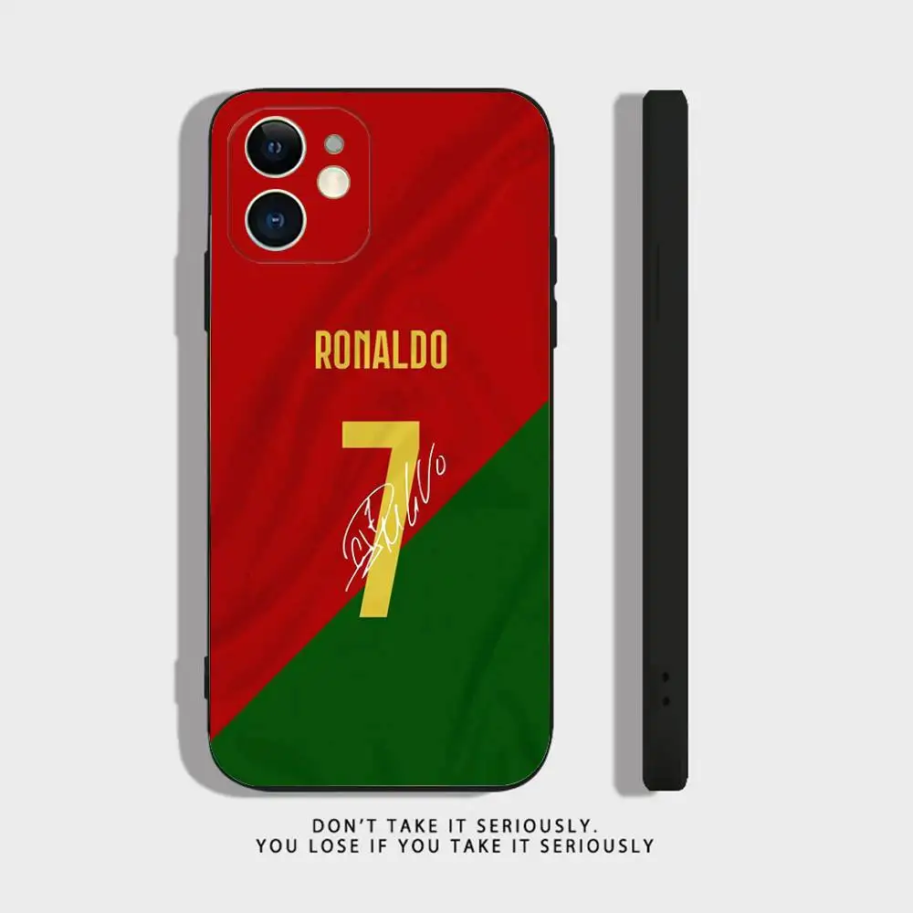 CR7 Football Legend Soft Black Shockproof Phone Case