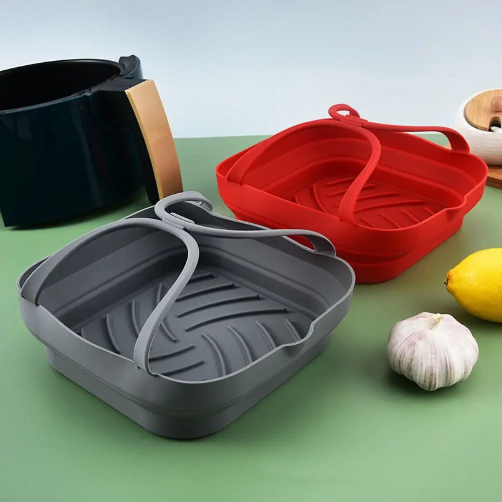 

Фритюрница с длинной ручкой, силиконовые вкладыши, устойчивые к высоким температурам, складная, не прилипает квадратная, для духовки