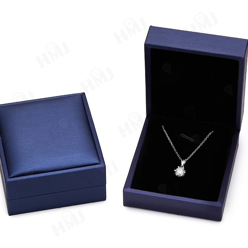 Moissanit-Halsketten, 925er Sterlingsilber, D-Farbe, runde Form, Krappenfassung, Geschenk zum Jahrestag, Erntedankfest, Hochzeit, elegant – Detail 30