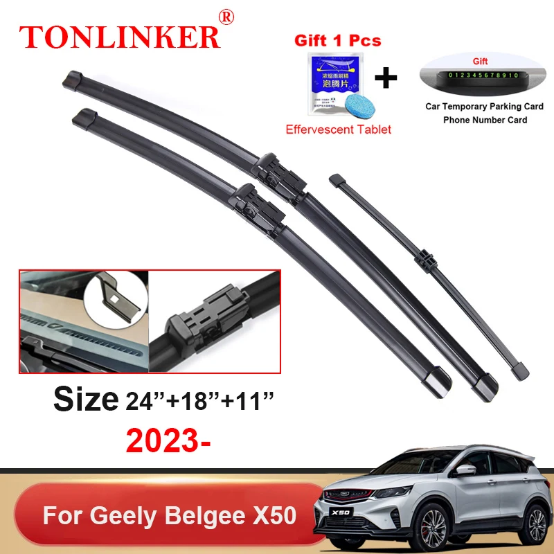

Автомобильные щетки стеклоочистителя TONLINKER для Geely Belgee X50 2023 SUV 1,5 T AMT