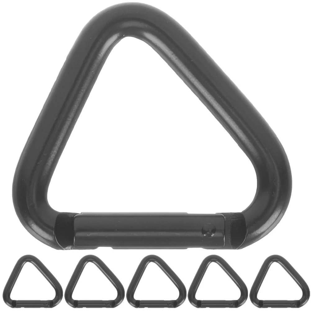 

6Pcs Climbing Buckles Triangle Hanging Buckles Climbing Carabiners Locking Climb Carabiners