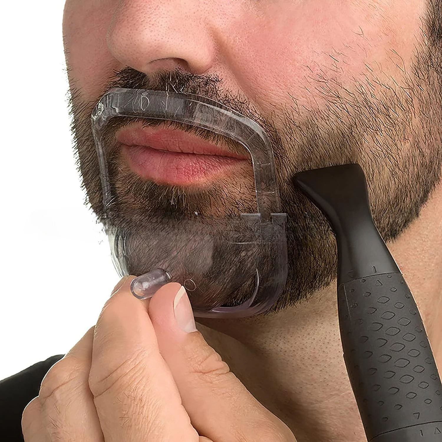 

5Pcs/lot Beard Comb Hair Brush For Men Symmetric Cut Mustache Styling Template Beard Shaping Trimming Tool Barber Accessories