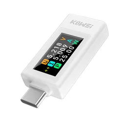 Introducing the Multi - function USB Type - C Power Meter with Storage Function and High - Precision Voltage & Current Measurement (White)