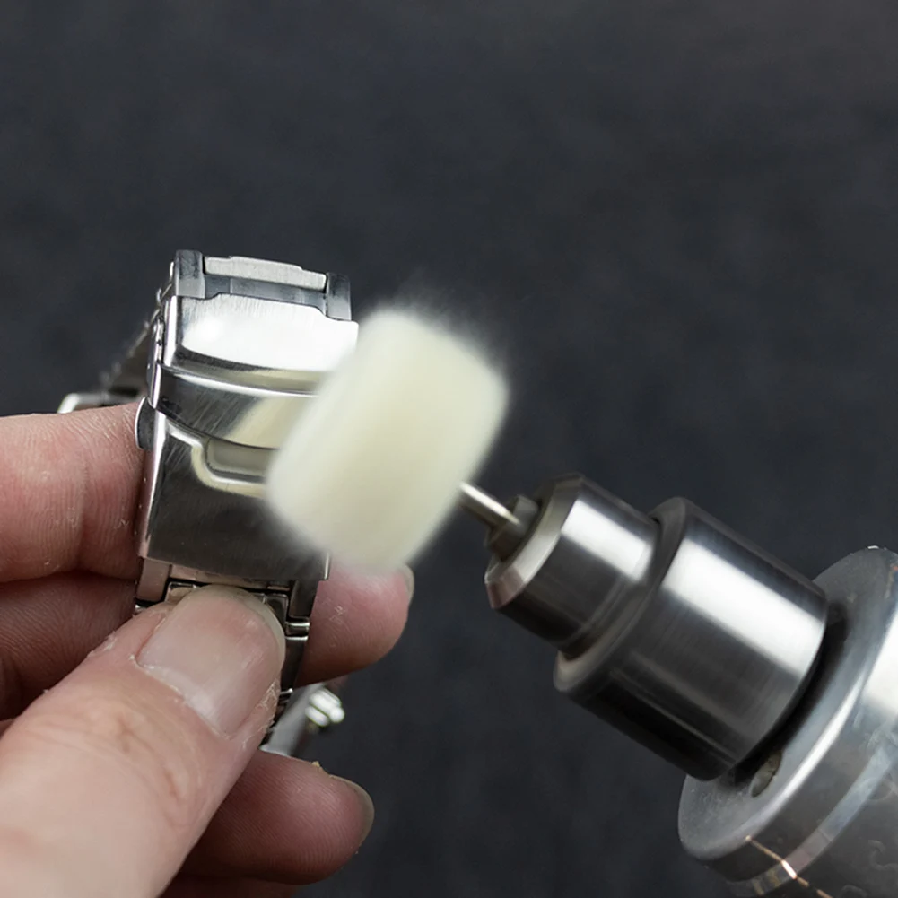 10 Stück Mini Schleifen Schleifkopf Schleifscheibe Filz 2,35 mm Schaft Polierscheiben Metall Polierbürste Bohrer Drehwerkzeug Zubehör – Detail 2