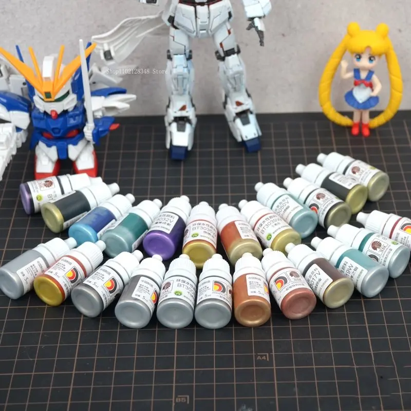 Vallejo Paints AV Pigment Model Paint Water-Based Hand Painted Metallic  Color Spanish Environmental Protection GUNPLA - AliExpress