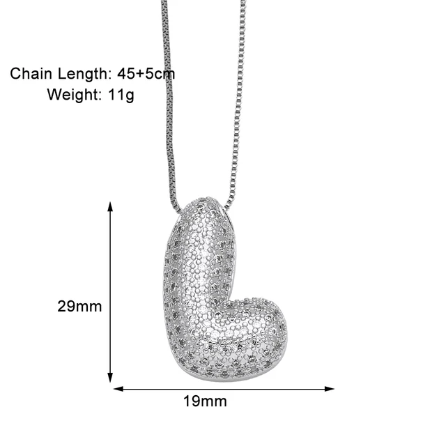 アルファベット ペンダント u FLOLA イニシャルバブルレターペンダントネックレス A-Z