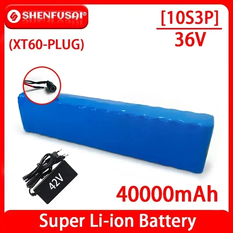 

Lithium ion rechargeable battery 10s3p 36V 42V 350/500/750w, suitable for bicycles, scooters, motorcycles, and electric scooters