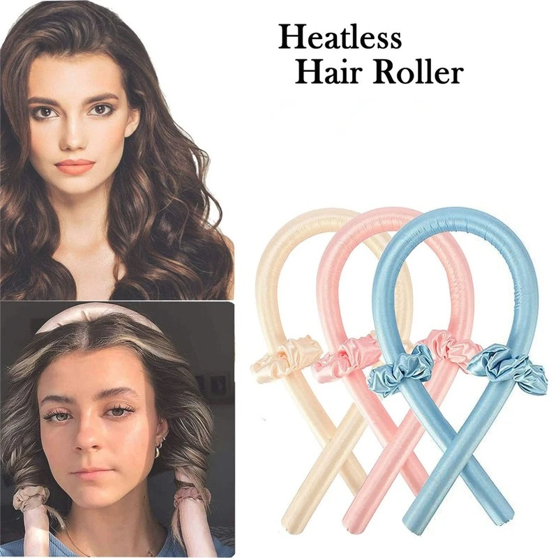 Heatless Curling Rod Headband No Heat Hair Curlers Ribbon Rollers Sleeping Soft Curl Bar Wave Formers DIY Styling Tool | Красота и
