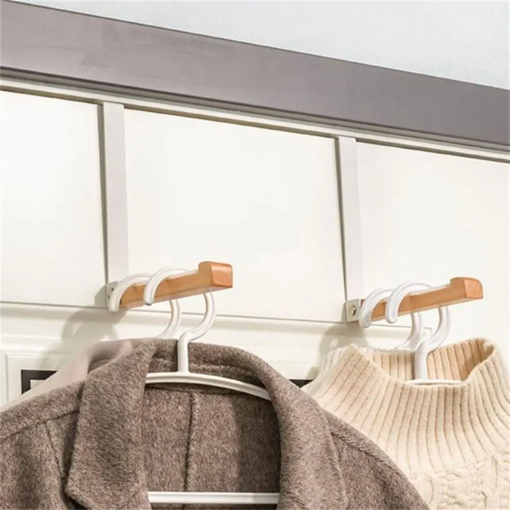 

Foldable 1Pcs Strong Load Bearing Anti Slip Over The Door Coats Cap Kitchen Bathroom Clothes Hanger Bag Storage Rack Door Hook