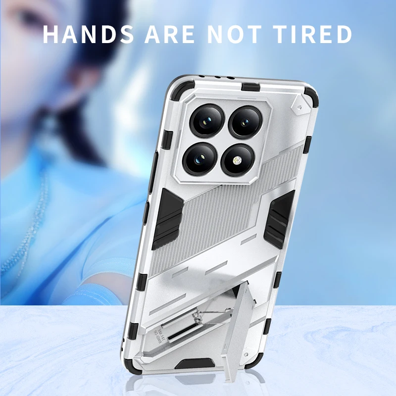 Shockproof Armor Case with Car Magnetic Stand and Protection Cover