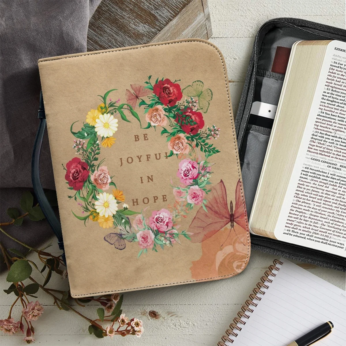 

Женская сумка с принтом в стиле Библии Be Joyfull in Hope Word Holy Bible, сумка с молнией и повседневной ручкой, женская сумка, Лидер продаж