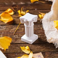Nordic Style Roman Pillar Candlestick Mini Resin Column Statue Candle Holder Stand for Home Party Wedding Decor Shooting Props - Image 2