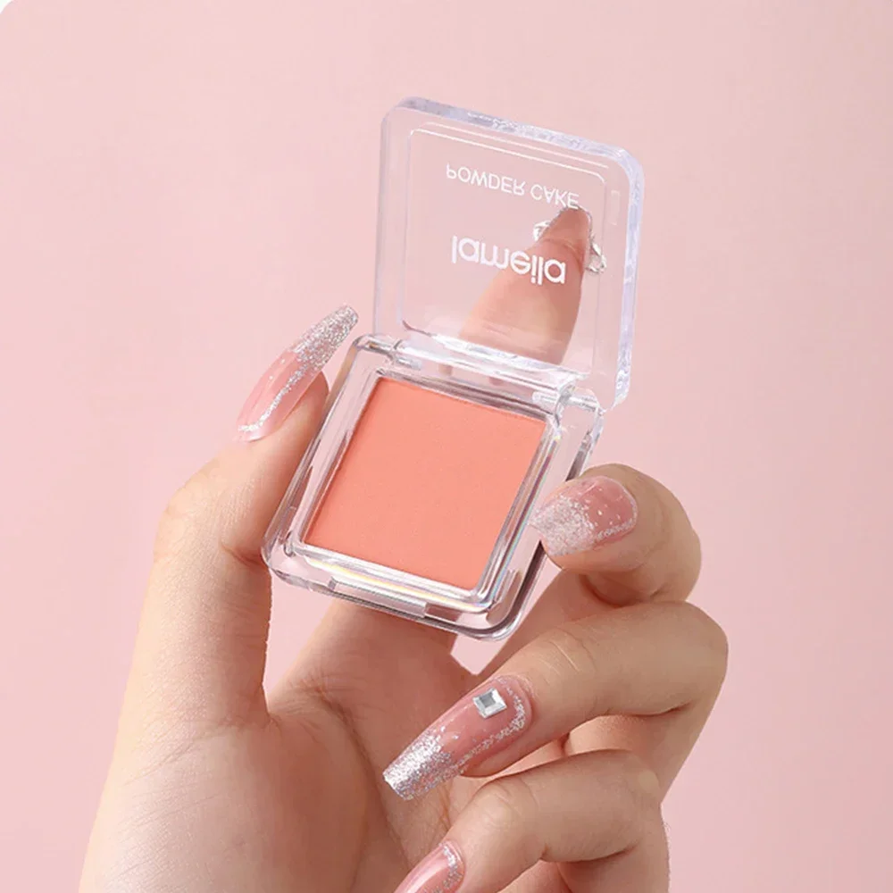 Monochrome Blush Palette 4 Color Mineral Powder Peach Red Rouge Lasting Natural Hawthorn Cheek Tint Waterproof Blusher Cosmetic powder blusher blush powder blush plate facial blusher monochrome blush
