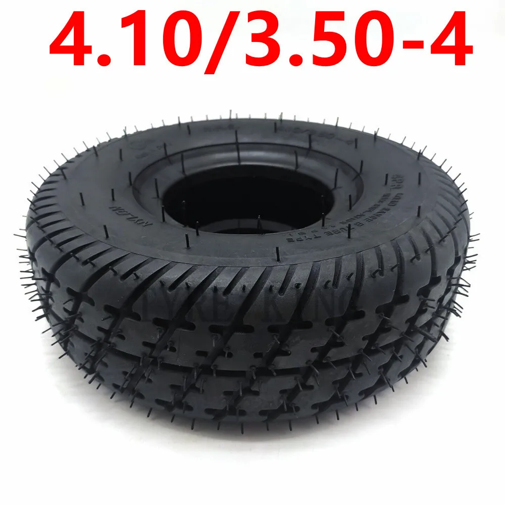 thumbnail image 2 of Scooter Tire & Inner Tube Set - 4.10/3.50-5 Inflatable Rubber Replacement For Electric Scooters, Carts 2 of 12
